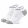 Chaussettes courtes 35-38 en textile blanc gris pour sport respirantes