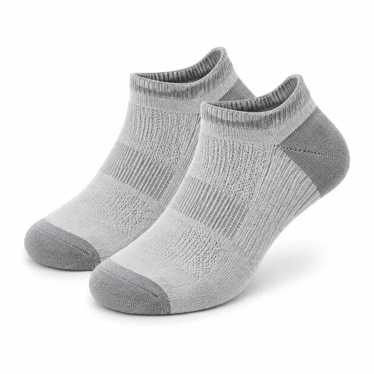 Chaussettes basses 43-46 en maille textile grises pour usage quotidien