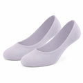 Chaussettes invisibles 43-46 en maille textile lilas - coupe basse extensible