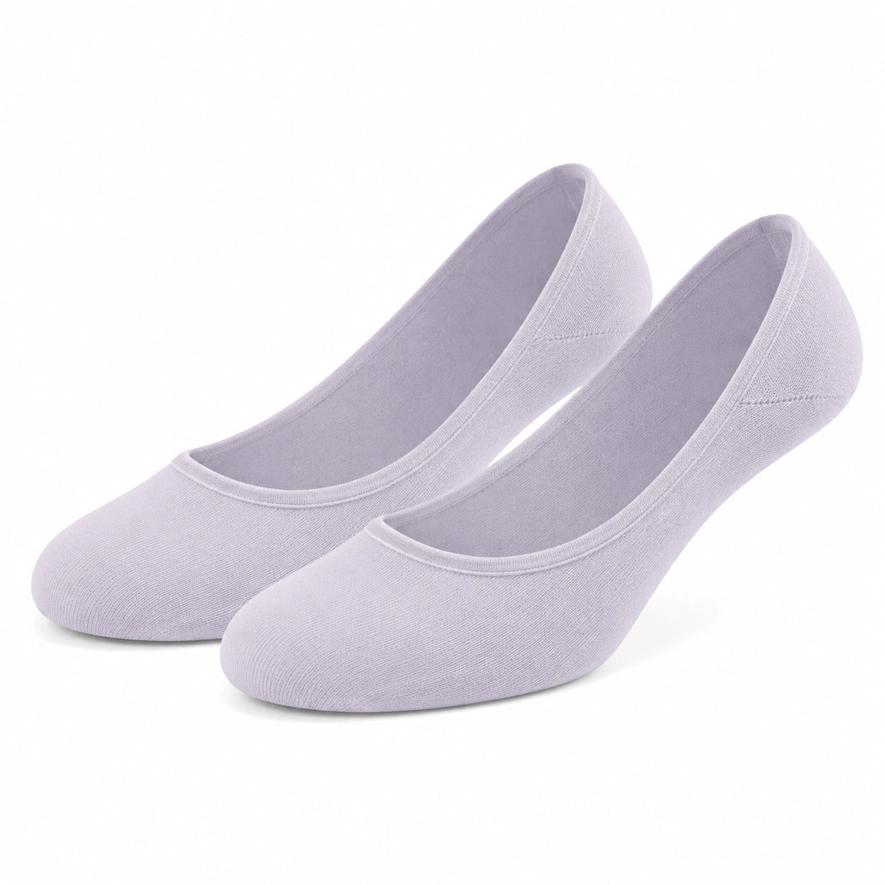 Chaussettes invisibles 43-46 en maille textile lilas - coupe basse extensible