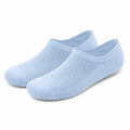 Chaussettes invisibles 43-46 en maille textile bleu clair respirantes