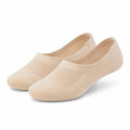 Socquettes invisibles 35-38 en maille textile beige - légères et respirantes