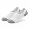 Chaussettes invisibles 39-42 en maille textile blanc gris - coupe basse respirante