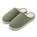 Chaussons mules 42/43 en textile vert avec doublure douce pour intérieur